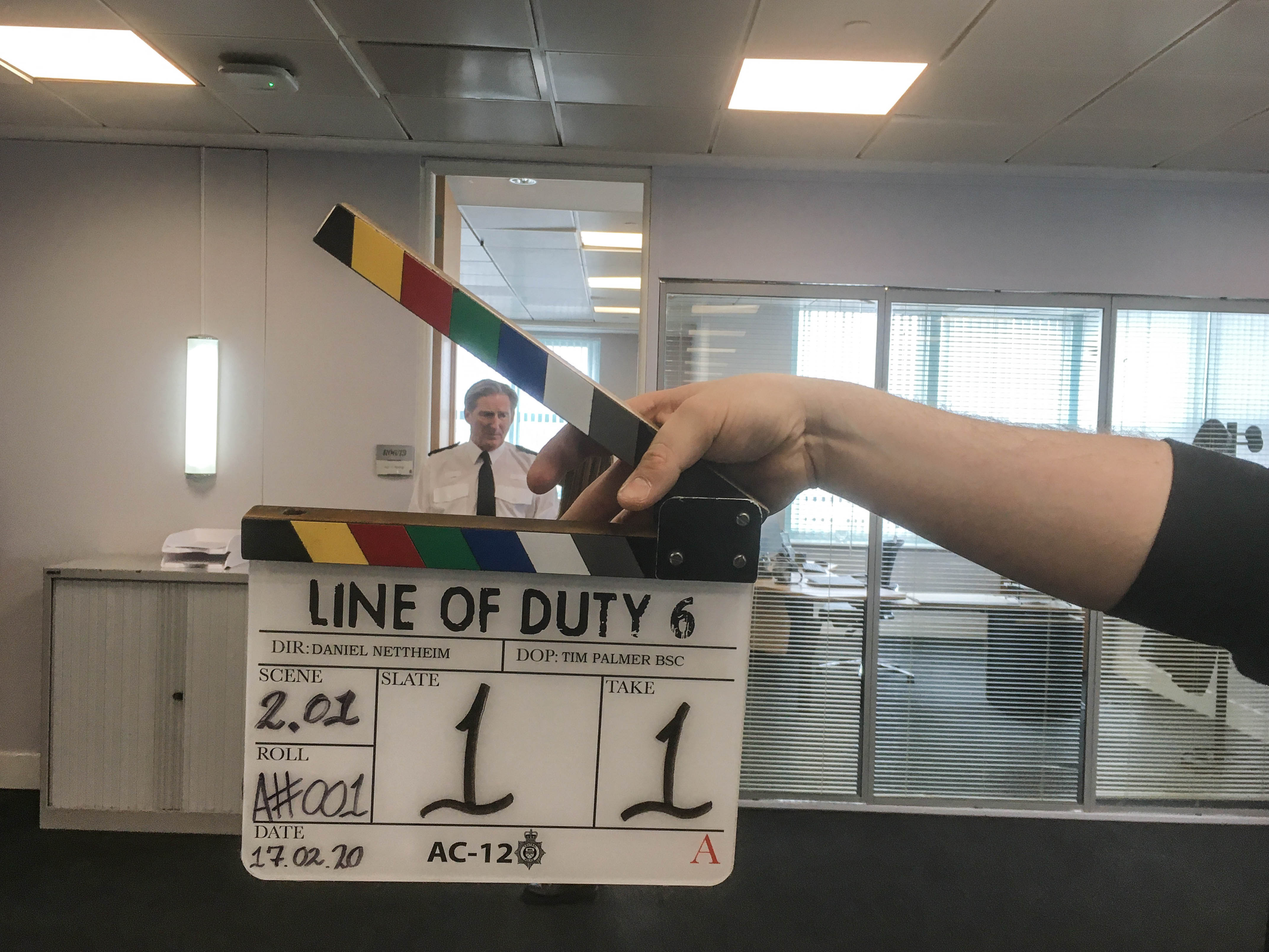 On the set of Season 6 of “Line of Duty.” Cr: BBC/World Productions