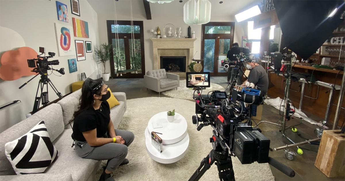 Production on "A Little Late Night With Lilly Singh," photo  courtesy of NBC