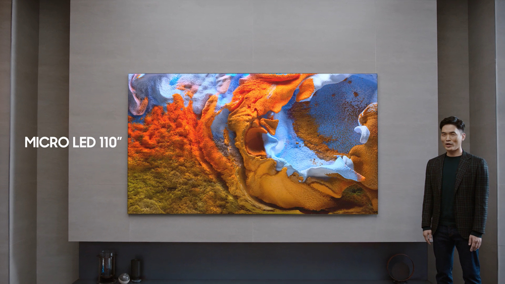 Samsung’s new 110-inch MicroLED TV costs upwards of $150,000.