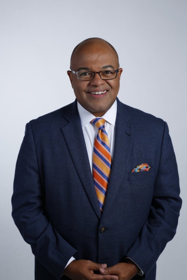 Host Mike Tirico will anchor this summer’s NBC Olympics primetime show from a fifth-floor deck with a panoramic view of the Tokyo skyline.