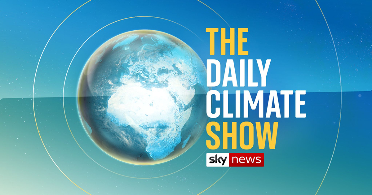 “The Daily Climate Show” is presented by regular Sky News anchor Anna Jones