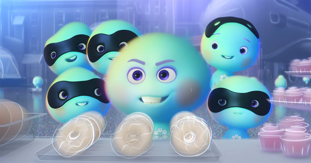 In Pixar Animation Studios’ “22 vs. Earth,” new soul 22 (voice of Tina Fey) enlists a gang of five other new souls in her rebellious refusal to go to Earth. But her cohorts’ activities lead to unexpected results. Set before the events of Disney and Pixar’s “Soul,” “22 vs. Earth” is directed by Kevin Nolting and produced by Lourdes Alba. © 2021 Disney/Pixar. All Rights Reserved.