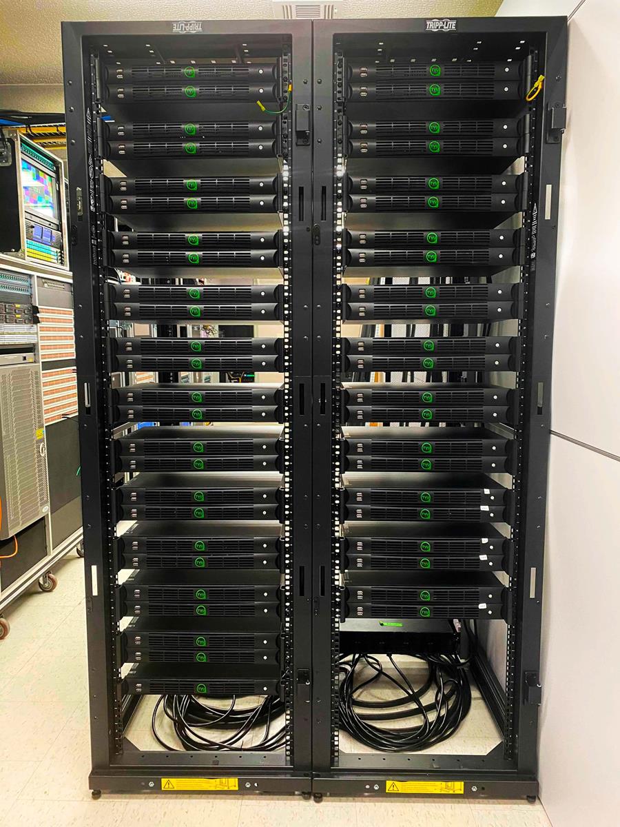 Camera feeds were sent to a bank of 25 TVU Servers in Cleveland, which provided up to 50 SDI outputs for use during the live broadcasts.