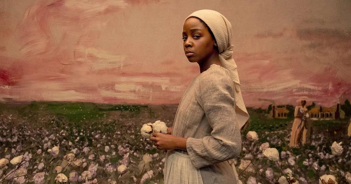 Thuso Mbedu as Cora in “The Underground Railroad.” Cr: Kyle Kaplan/Amazon Studios