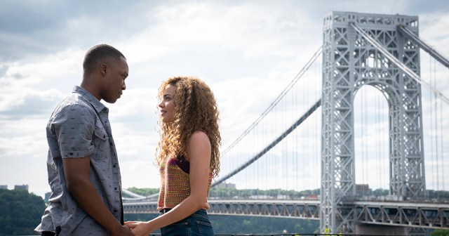 COREY HAWKINS as Benny and LESLIE GRACE as Nina in Warner Bros. Pictures’ “IN THE HEIGHTS,” a Warner Bros. Pictures release.