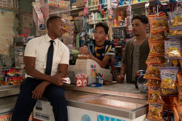 Corey Hawkins as Benny, Gregory Diaz IV as Sonny and Anthony Ramos as Usnavi in director Jon M. Chu’s screen adaptation of “In The Heights.” Cr: Macall Polay/Warner Bros.