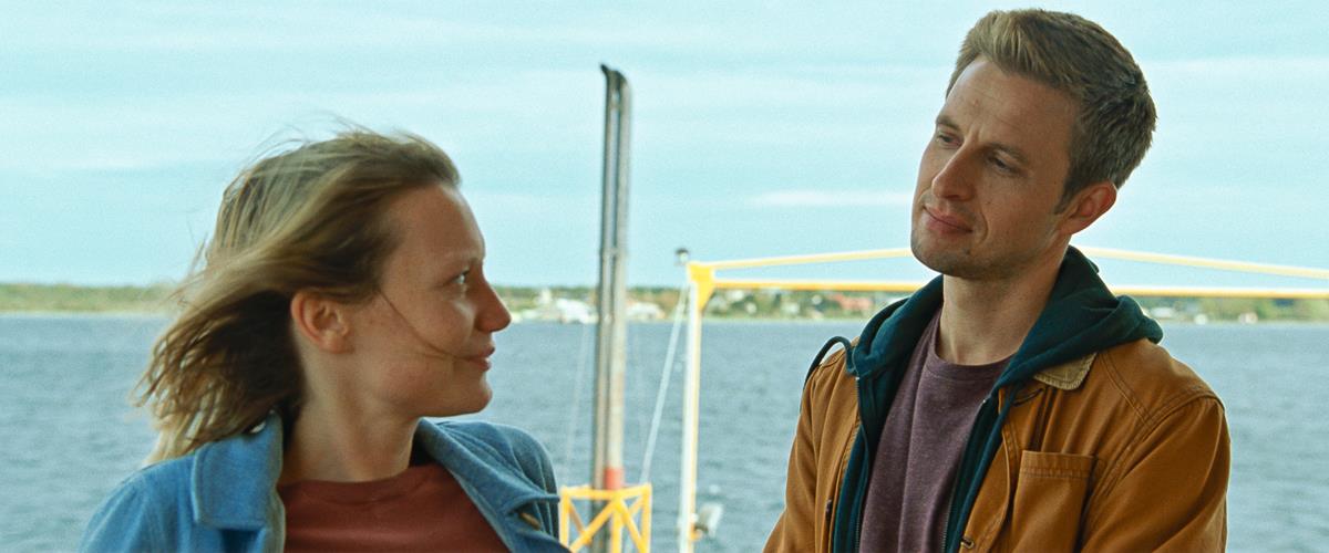 Mia Wasikowska as Amy and Anders Danielsen Lie as Joseph in Mia Hansen-Løve’s “Bergman Island.” Cr: IFC Films