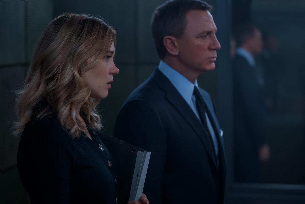 Daniel Craig as James Bond and Léa Seydoux as Dr. Madeleine Swann in “No Time To Die.” Cr: MGM