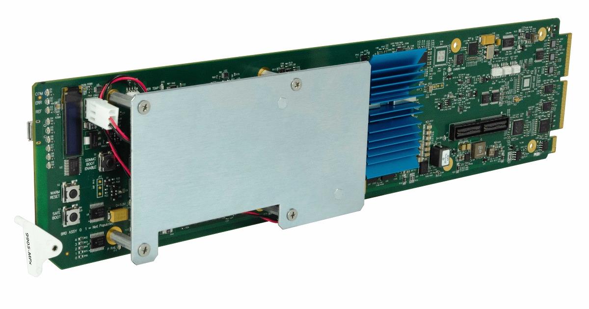 Cobalt Digital’s new 9905-MPx multi-channel processor is designed to answer the need for handling and processing multiple video feeds. Cr: Cobalt Digital