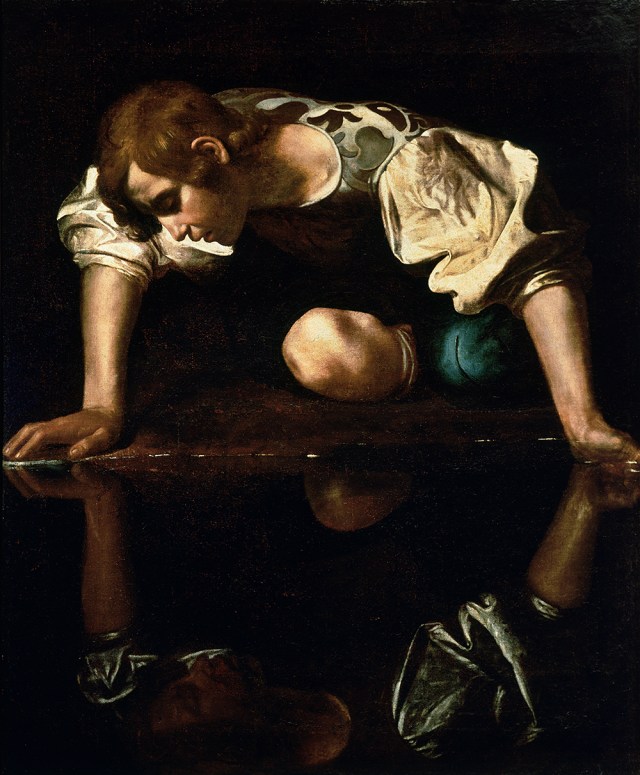 “Narcissus,” painted circa 1597–1599 by Caravaggio
