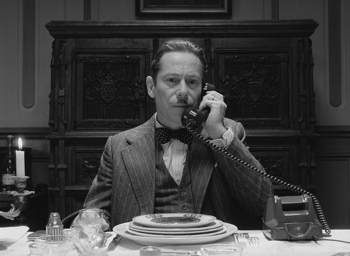 Mathieu Amalric as The Commissaire in director Wes Anderson’s “The French Dispatch.” Cr: Searchlight Pictures