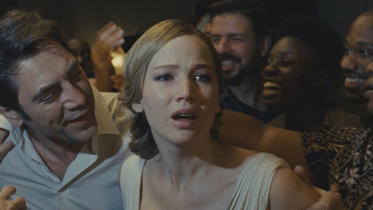 Javier Bardem as Him and Jennifer Lawrence as Mother in director Darren Aronofsky’s "mother!" Cr: Paramount Pictures