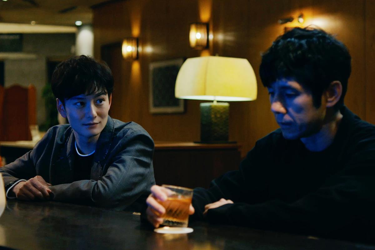Hidetoshi Nishijima and Masaki Okada in director Ryusuke Hamaguchi’s “Drive My Car.” Cr: C&I Entertainment Inc. / Culture Entertainment Co. / Bitters End, Inc.