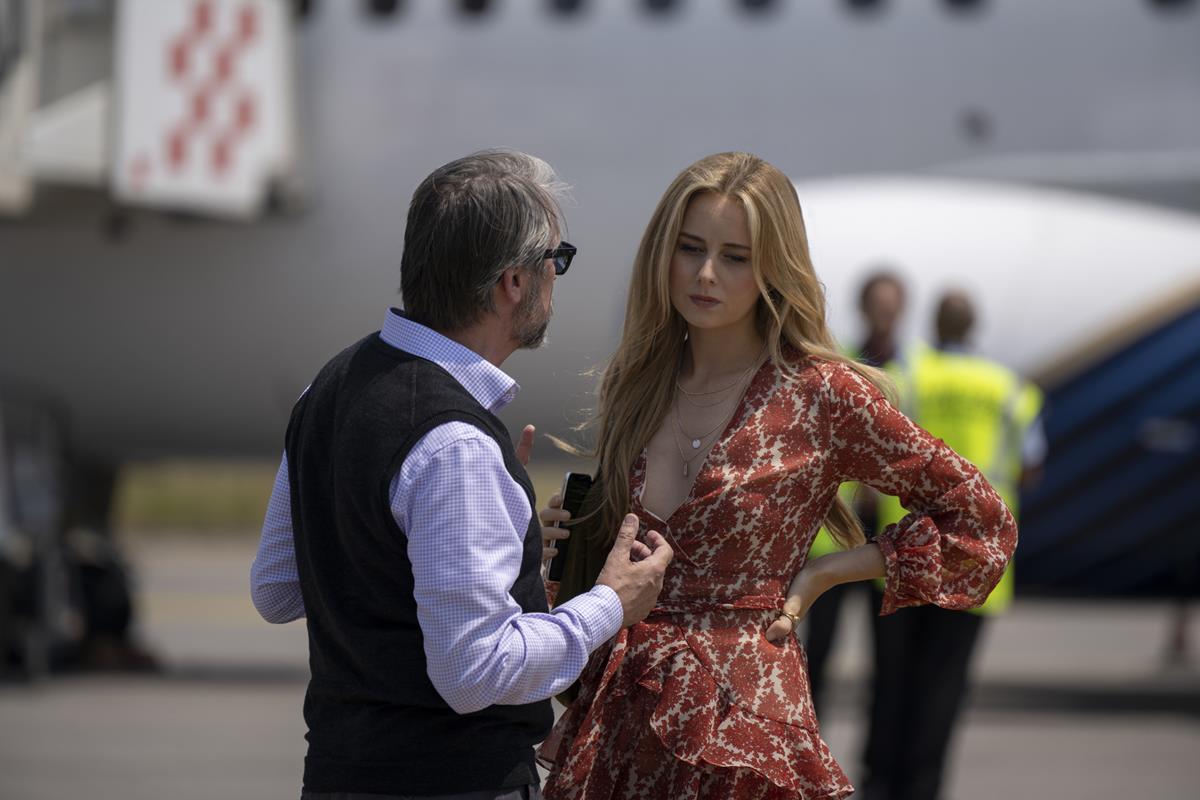 Alan Ruck as Connor Roy and Justine Lupe as Willa Ferreyra in Season 3 Episode 1 of “Succession.” Cr: HBO