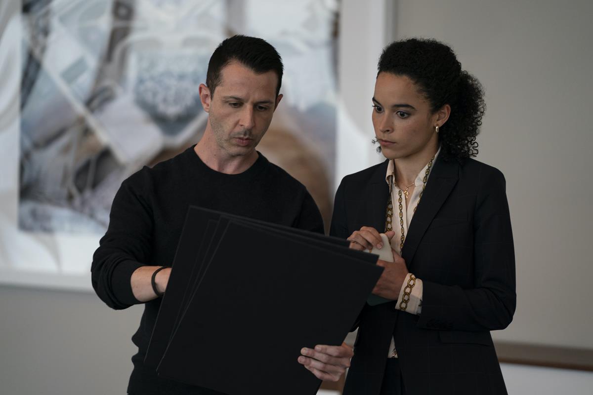 Jeremy Strong as Kendall Roy and Juliana Canfield as Jess Jordan in Season 3 Episode 6 of “Succession.” Cr: HBO