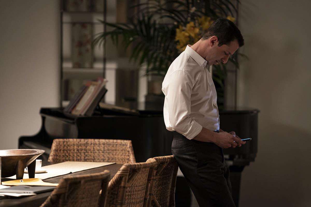 Jeremy Strong as Kendall Roy in Season 3 Episode 2 of “Succession.” Cr: HBO