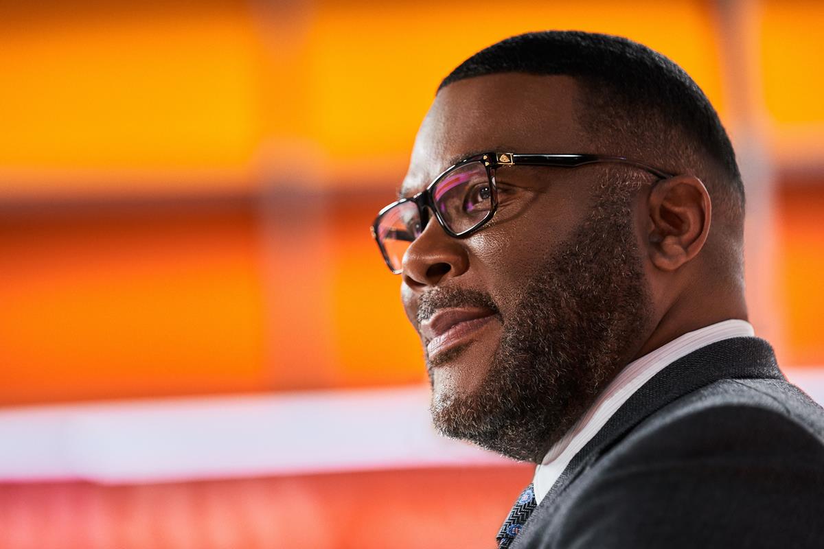 Tyler Perry as Jack Bremmer in director Adam McKay’s “Don’t Look Up.” Cr: Niko Tavernise/Netflix