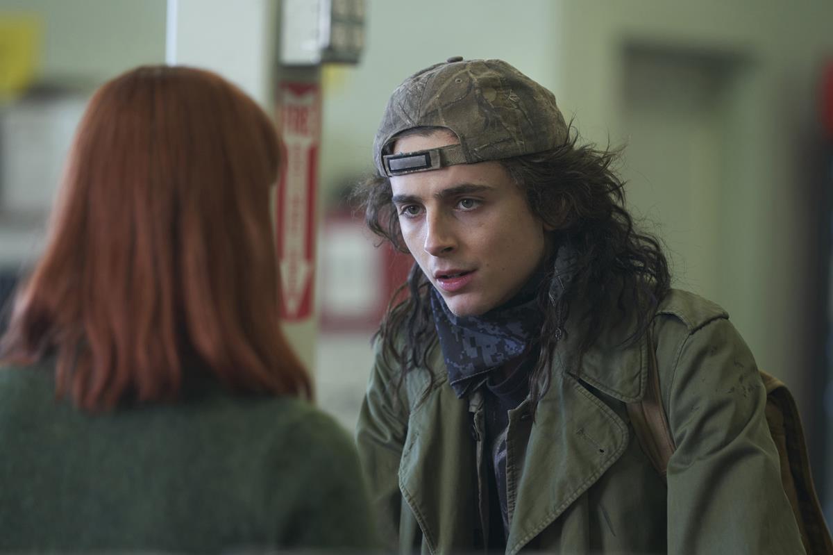 Timothée Chalamet as Yule in director Adam McKay’s “Don’t Look Up.” Cr: Niko Tavernise/Netflix