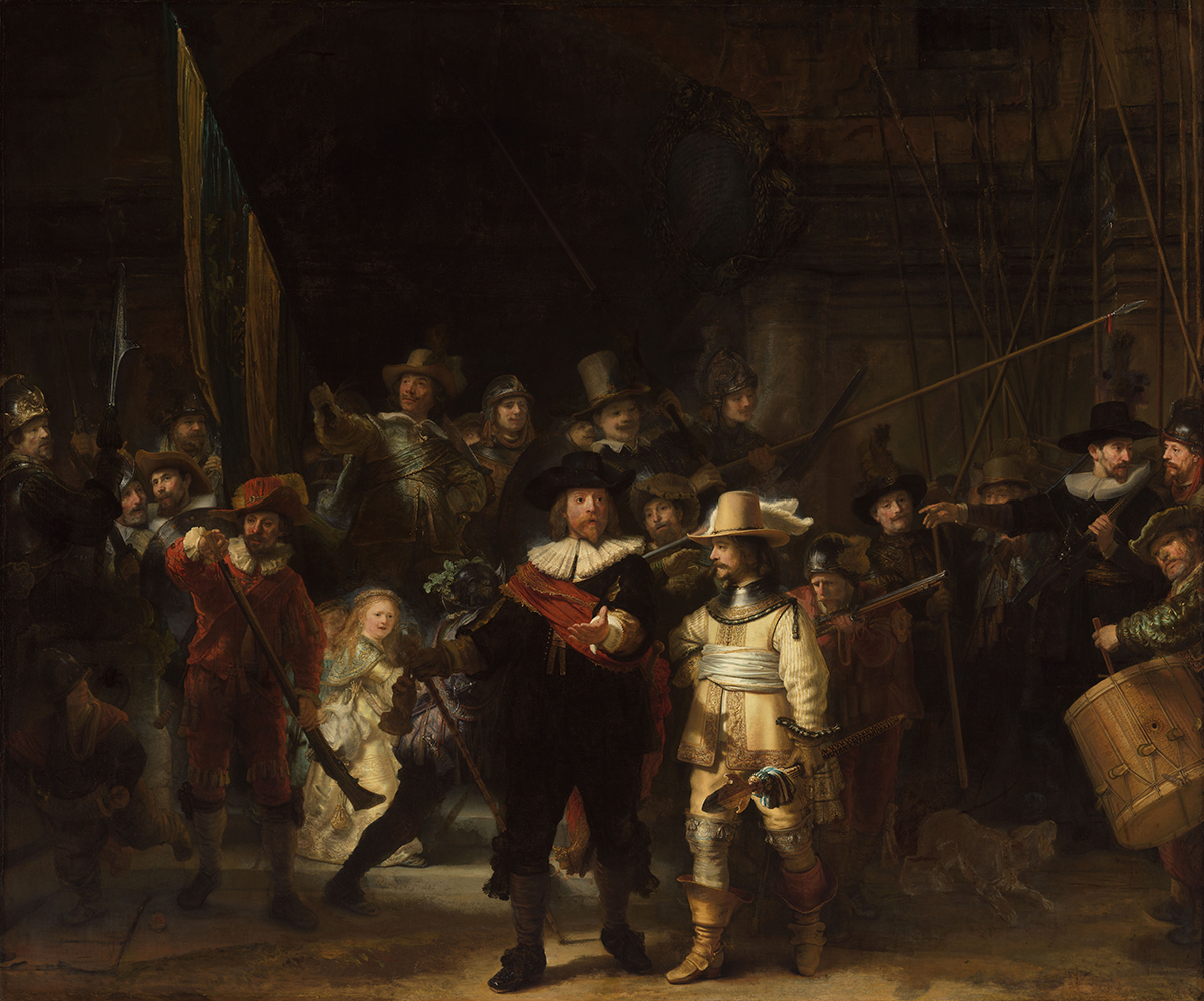 The Night Watch, Rembrandt van Rijn, 1642. Courtesy Rijksmuseum