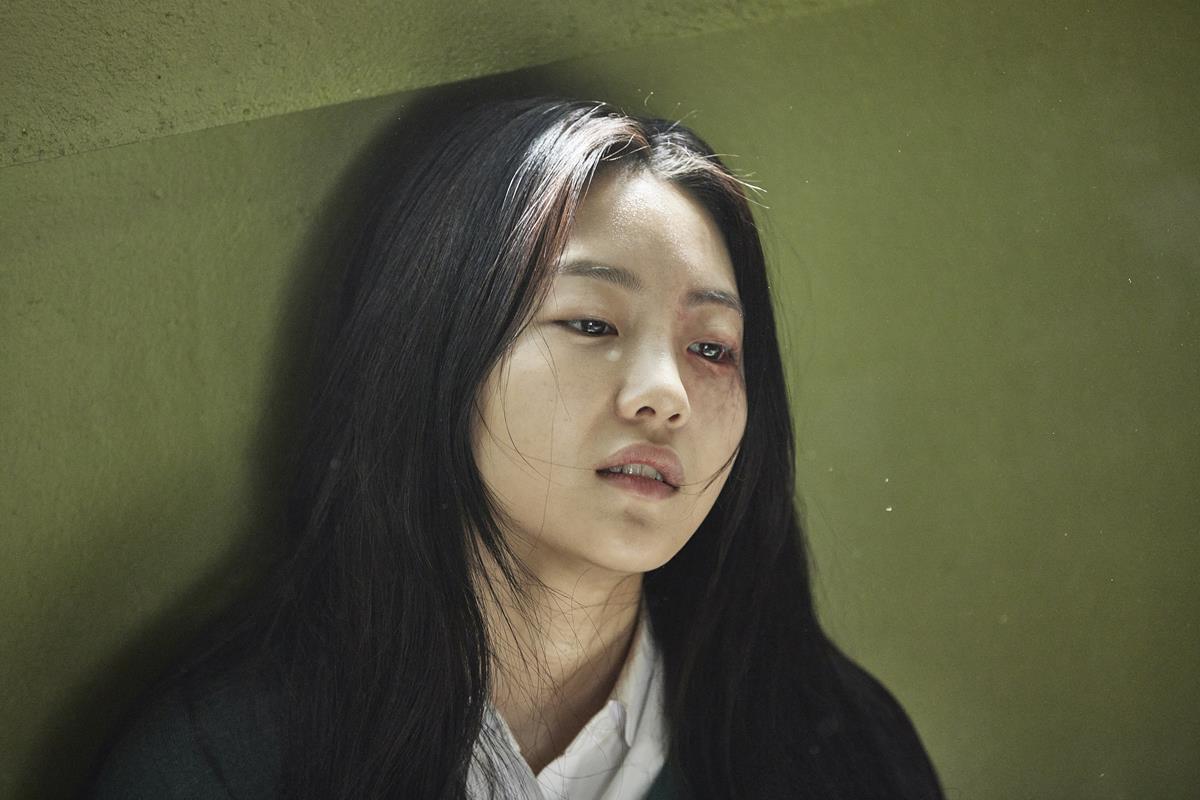 Cho Yi-hyun as Choi Nam-ra in “All of Us Are Dead.” Cr: Yang Hae-sung/Netflix