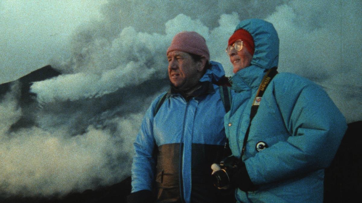 Maurice Krafft and Katia Krafft in director Sarah Dosa’s “Fire of Love.” Cr: Sundance Institute