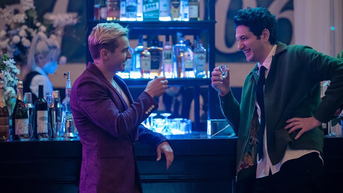 Dave Franco as Xavier and Ben Schwartz as Yasper in episode 3 of “The Afterparty.” Cr: Apple TV+