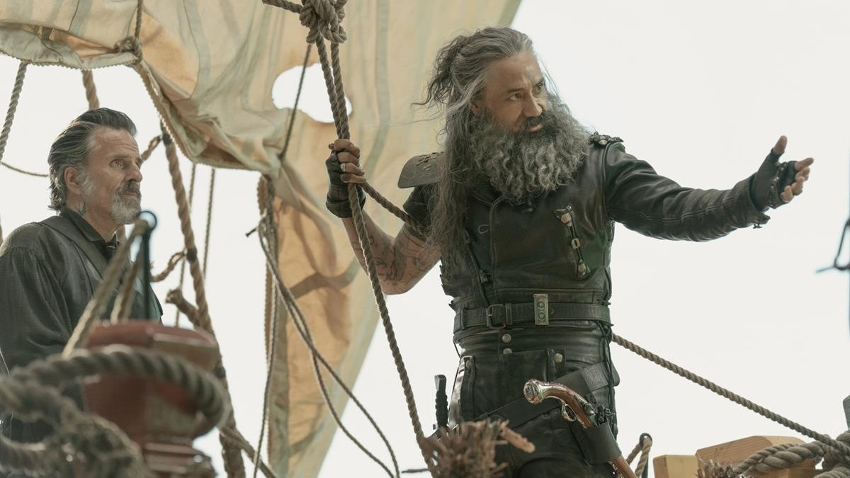 Con O’Neill as Izzy Hands and Taika Waititi as Blackbeard in season 1 episode 4 of “Our Flag Means Death.” Cr: Warner Media