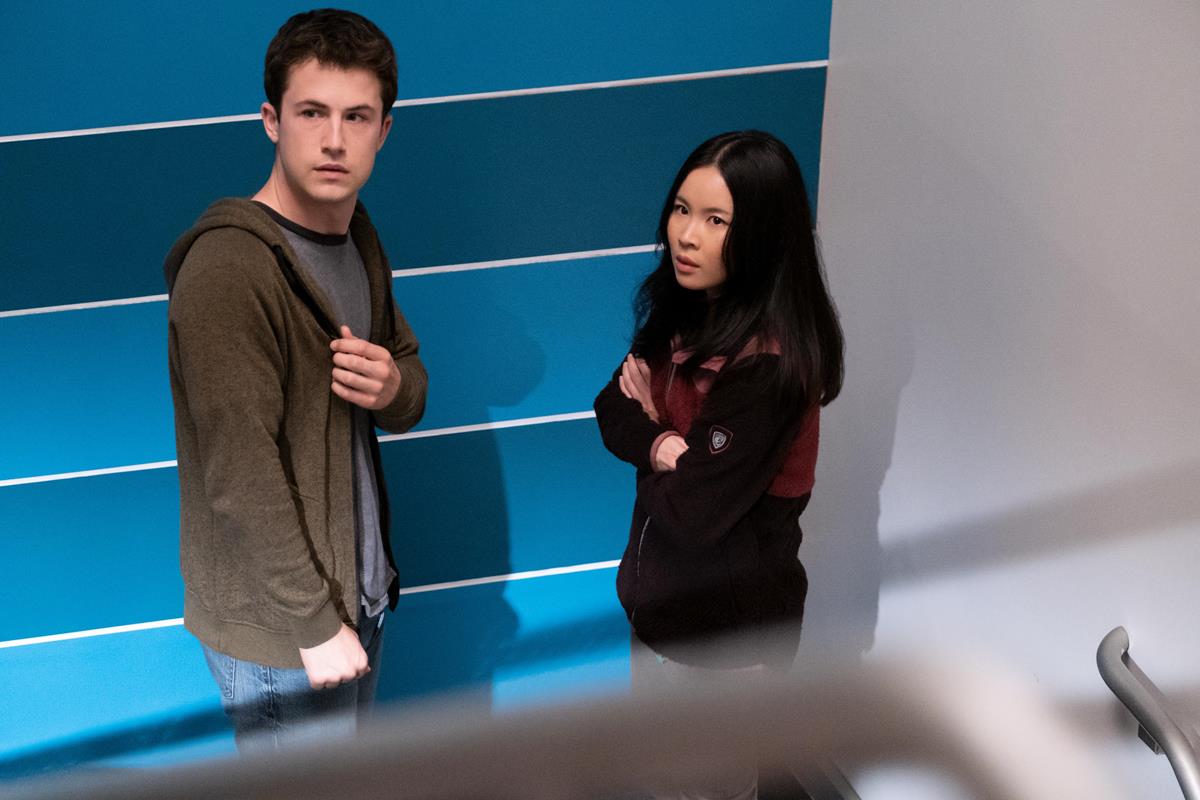 Dylan Minnette as Tyler Shultz and Camryn Mi-young Kim as Erika Cheung in episode 6 of “The Dropout.” Cr: Beth Dubber/Hulu