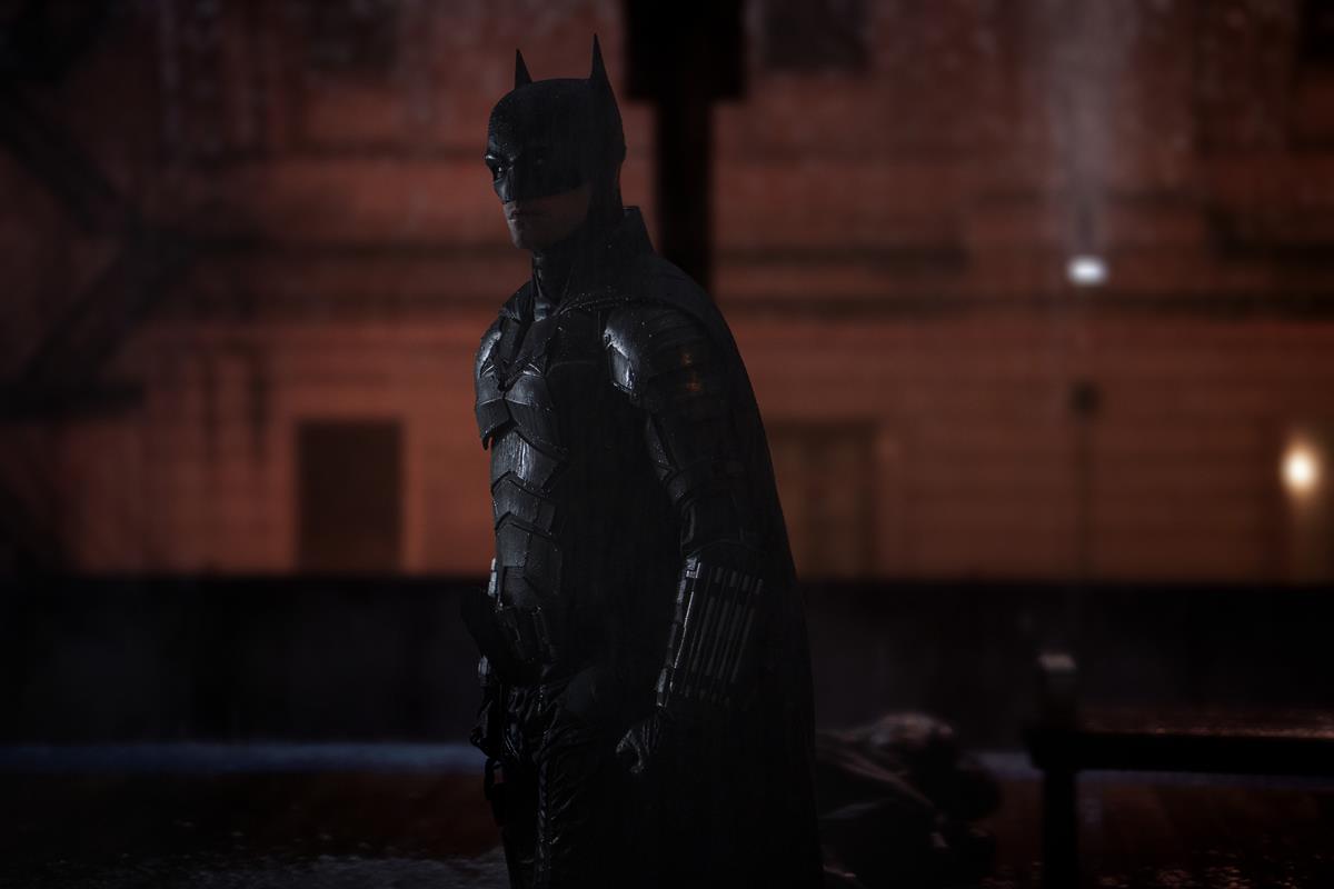 Robert Pattinson as Batman in director Matt Reeves’ “The Batman.” Cr: Jonathan Olley/Warner Bros. Pictures