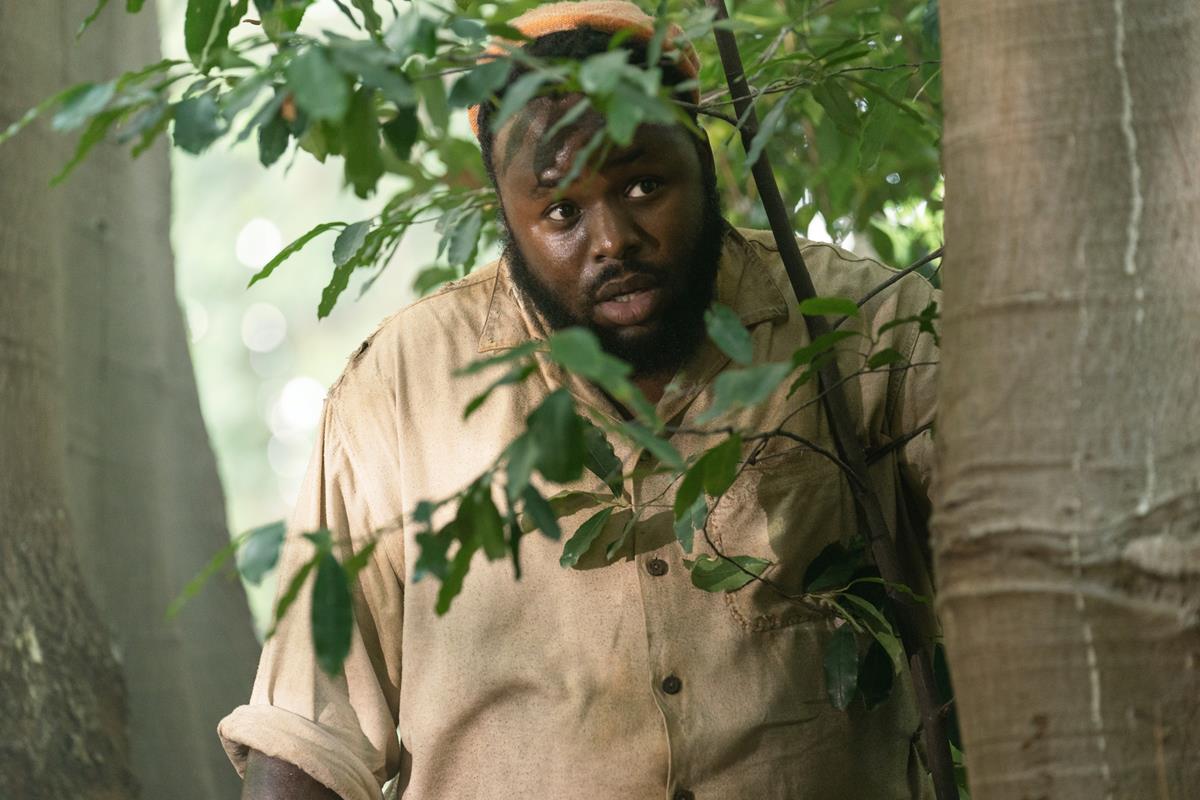 Samson Kayo as Oluwande in season 1 episode 2 of “Our Flag Means Death.” Cr: Warner Media