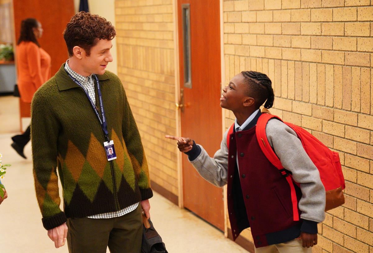 Chris Perfetti as Jacob Hill and Camden Coley as Vick in episode 11 of “Abbott Elementary.” Cr: ABC