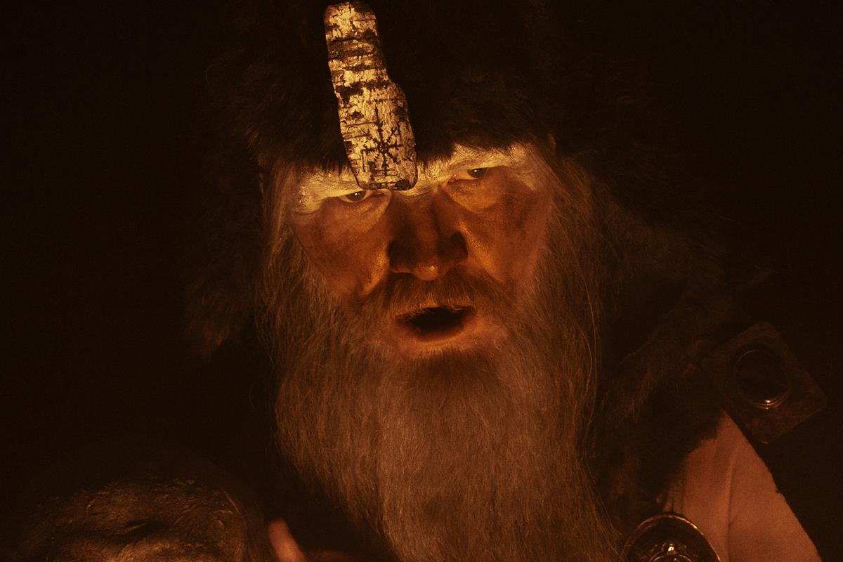 Ingvar Sigurdsson as The Sorcerer in director Robert Eggers’ “The Northman.” Cr: Aidan Monaghan/Focus Features