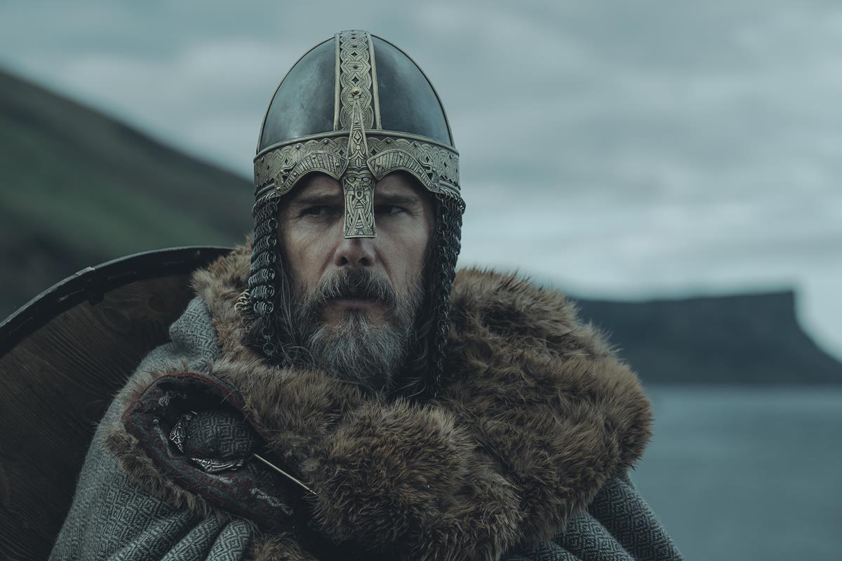 Ethan Hawke as King Aurvandil in director Robert Eggers’ “The Northman.” Cr: Aidan Monaghan/Focus Features