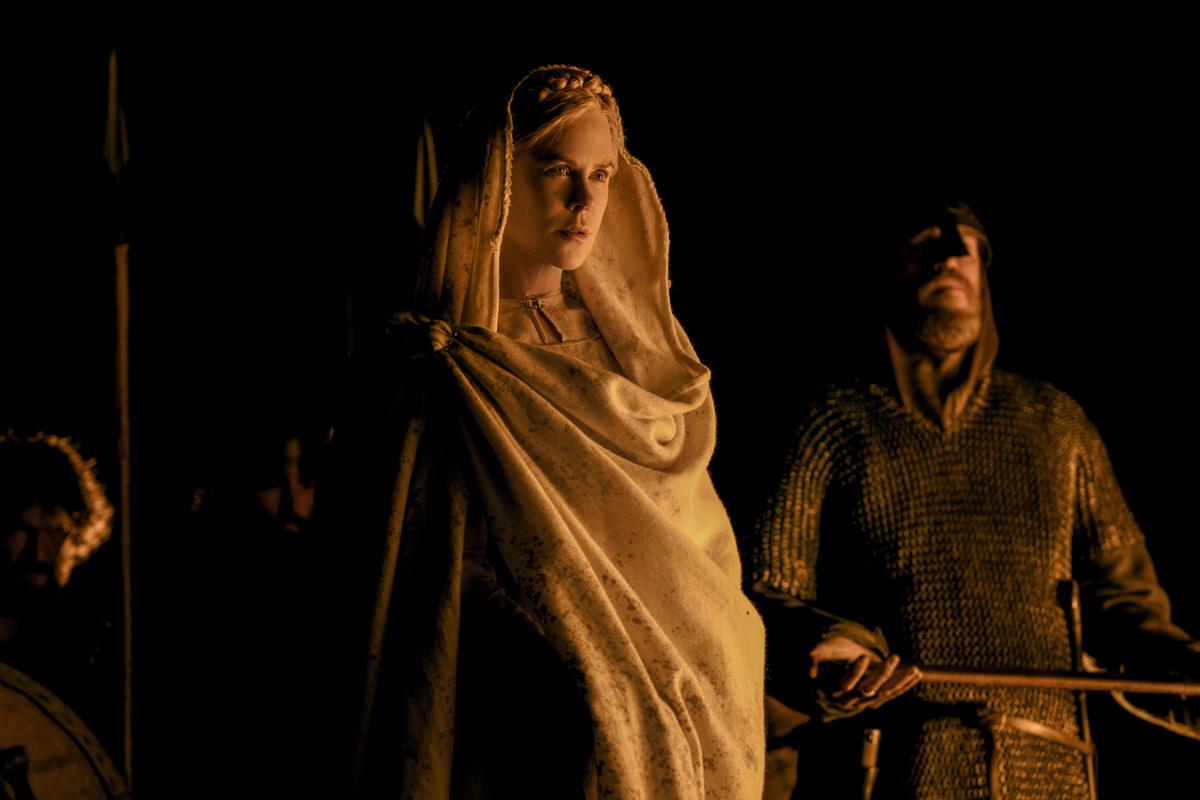 Nicole Kidman as Queen Gudrún in director Robert Eggers’ “The Northman.” Cr: Aidan Monaghan/Focus Features