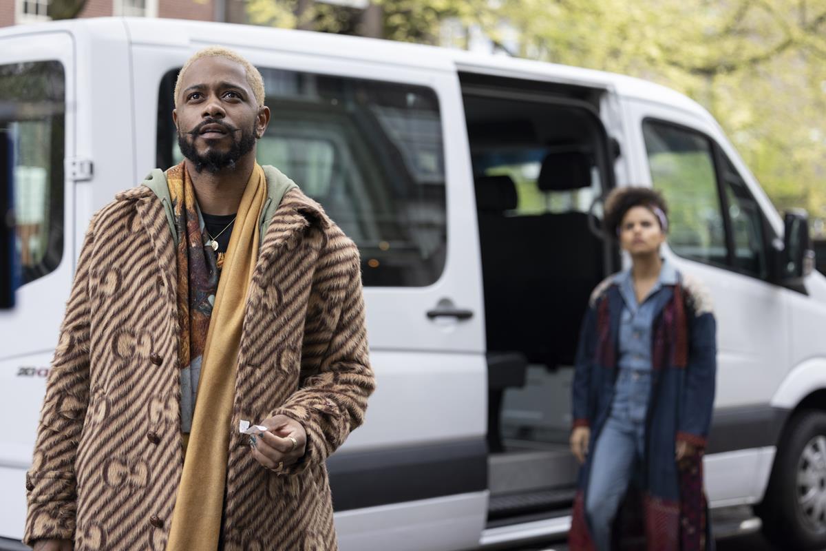 LaKeith Stanfield as Darius and Zazie Beetz as Van in season 3 of “Atlanta.” Cr: Coco Olakunle/FX