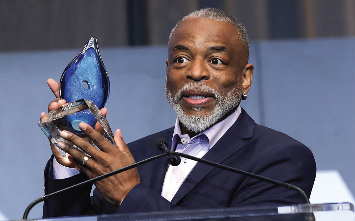 Actor and educator LeVar Burton receives the inaugural 2022 Library of American Broadcasting Foundation Insight Award.