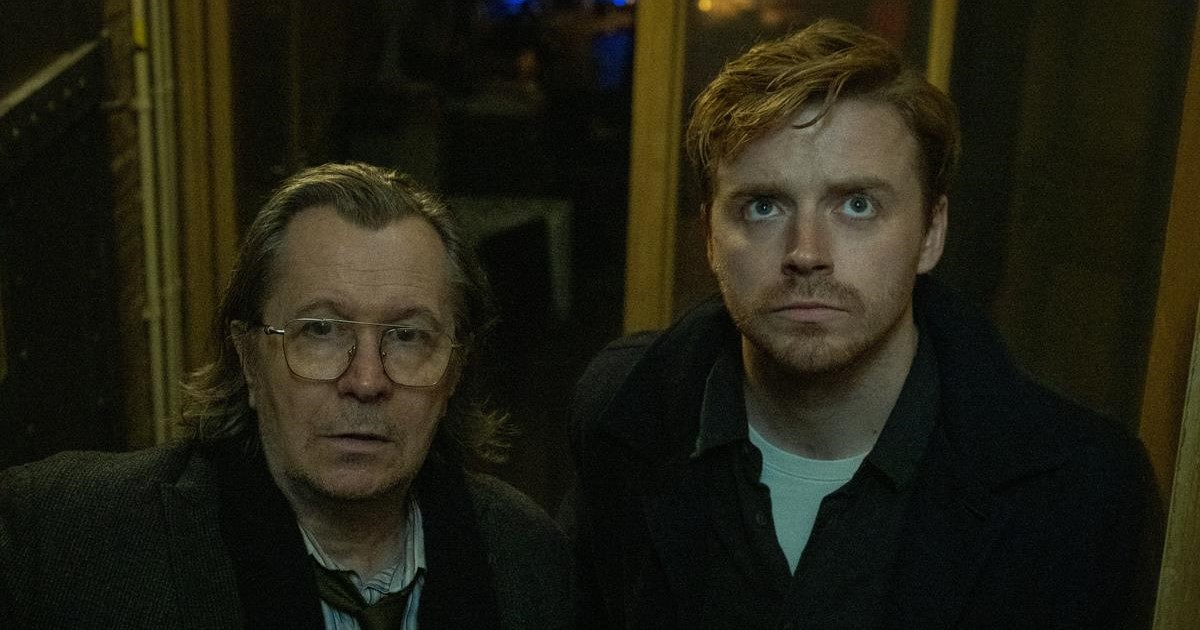 Putting a humorous new spin on the classic spy movie, Gary Oldman stars as Jackson Lamb and Jack Lowden as River Cartwright in the six-episode series, “Slow Horses,” directed by James Hawkes. Cr: Apple TV+