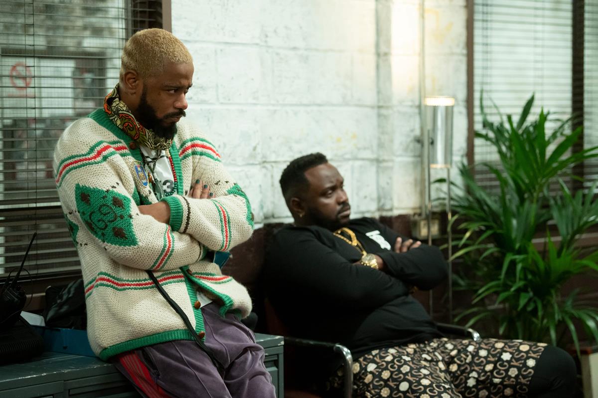 LaKeith Stanfield as Darius and Brian Tyree Henry as Alfred "Paper Boi" Miles in season 3 of “Atlanta.” Cr: Rob Youngson/FX