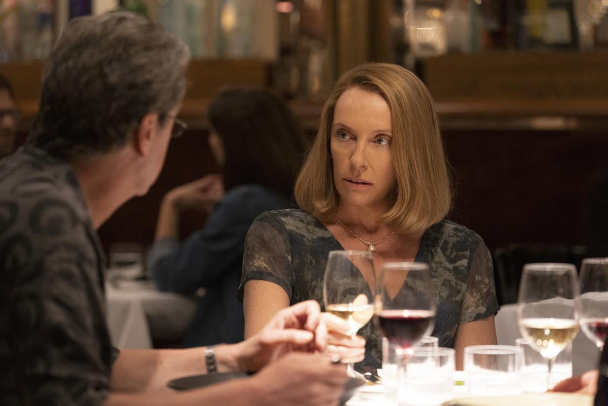 Toni Collette as Kathleen Peterson in episode 5 of “The Staircase.” Cr: Warner Media