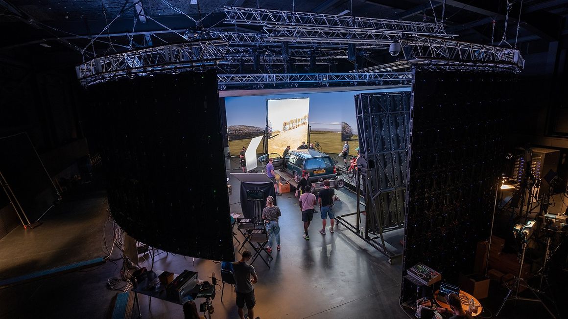 The design and engineering of ARRI Stage London allowed the production team for “The Rising” to move swiftly between scene setups for maximum efficiency. Cr: Creative Technology/Will Case