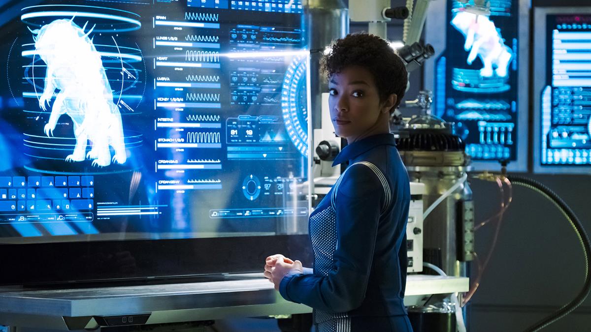 Sonequa Martin-Green as First Officer Michael Burnham in episode 4 of “Star Trek: Discovery.” Cr: Jan Thijs /Paramount+