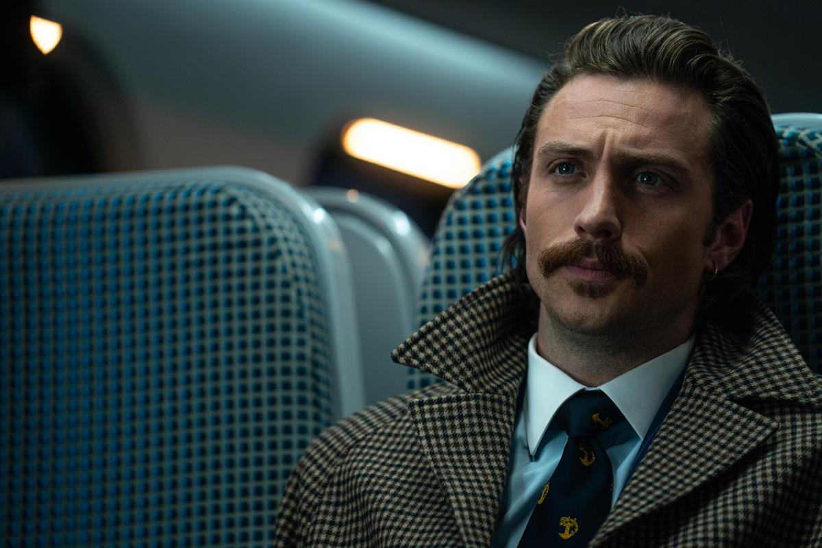 Aaron Taylor-Johnson as Tangerine in director David Leitch’s “Bullet Train.” Cr: Scott Garfield/Sony Pictures