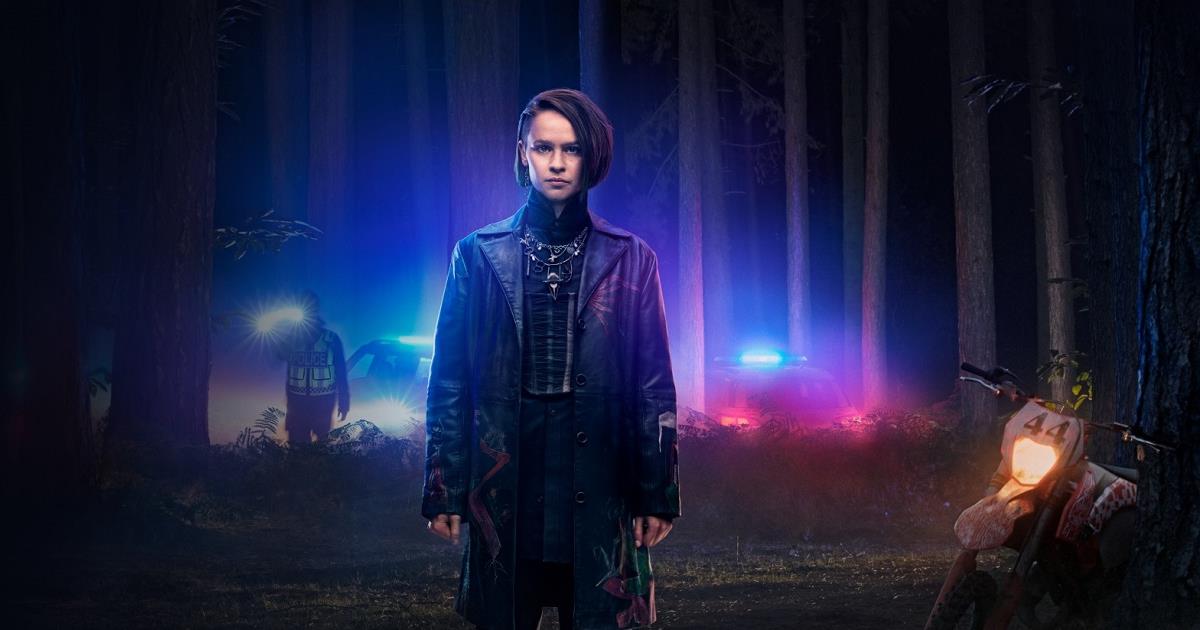 Sky Studios’ supernatural crime thriller “The Rising,” starring Clara Rugaard as Neve Kelly, employed ARRI Stage London’s automation and playback systems for virtual production. Cr: Sky Studios