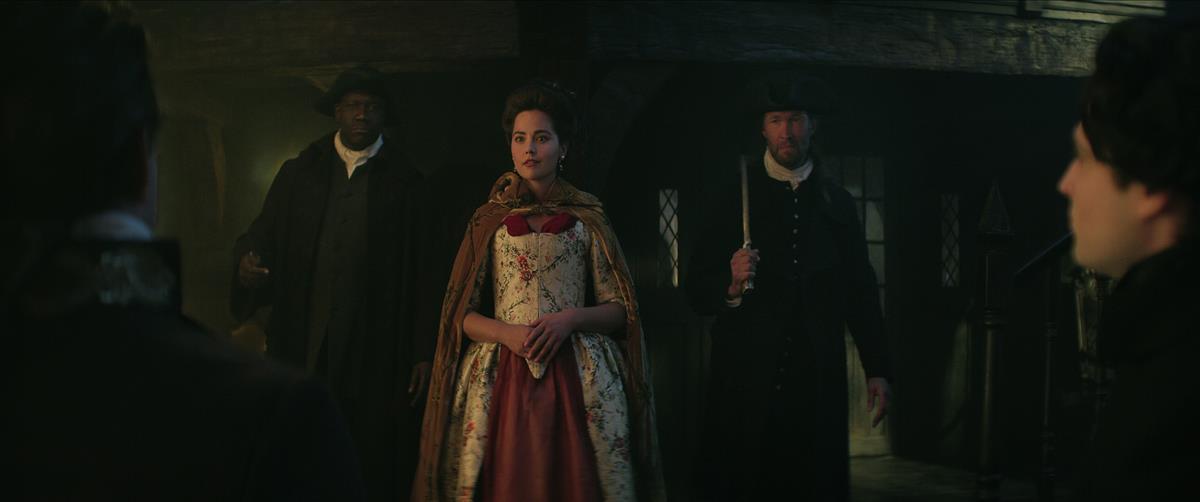 Jenna Coleman as Johanna Constantine and Tom Sturridge as in season 1 episode 6 of “The Sandman.” Cr: Netflix
