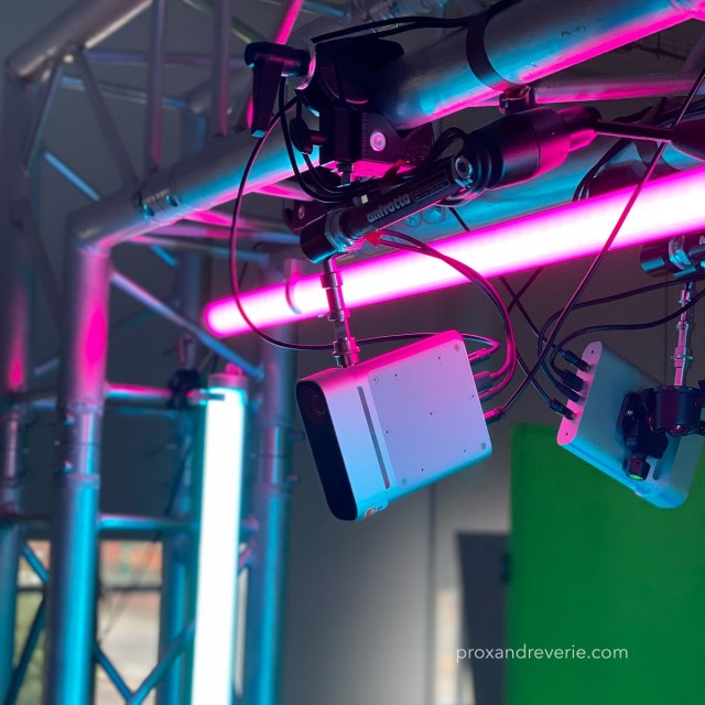 Volumetric camera set up in the holoportation gateway. Cr: Prox & Reverie