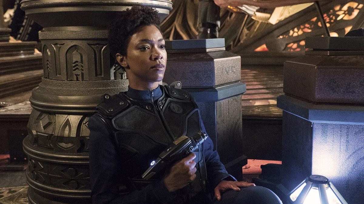 Sonequa Martin-Green as First Officer Michael Burnham in episode 9 of “Star Trek: Discovery.” Cr: Michael Gibson /Paramount+