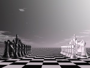 digital visualization of a chessboard