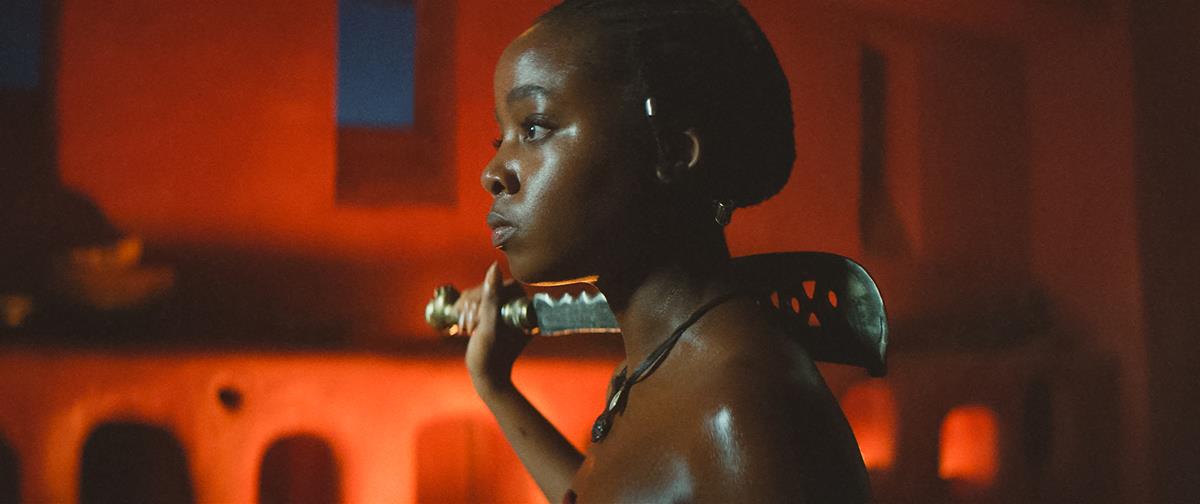 Thuso Mbedu as Nawi in director Gina Prince-Bythewood’s “The Woman King.” Cr: Sony