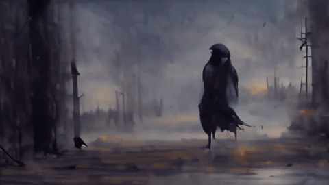 Computer artist Glenn Marshall’s AI-driven short film “The Crow” paves the way for a future where entire feature films are produced by text-to-video systems. Cr: Glenn Marshall