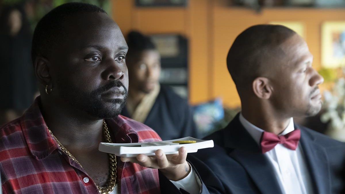 Brian Tyree Henry as Alfred “Paper Boi” Miles and Calvin Dutton as Demarcus in the series finale of “Atlanta.” Cr: Guy D’Alema/FX